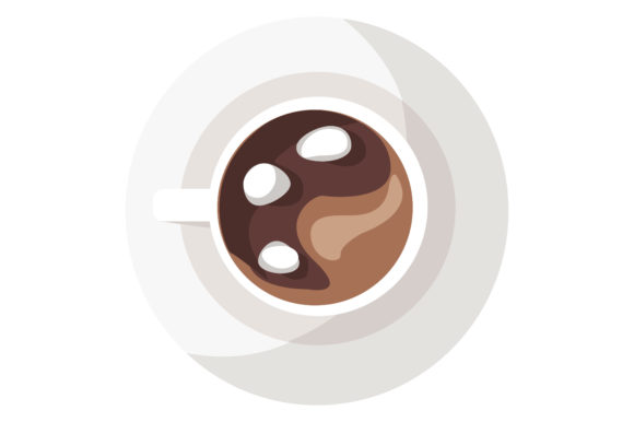 A Cup of Coffee Flat Design Graphics