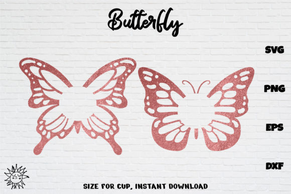 Butterfly Full Wrap Venti Cold Cup 24: Graphics and Crafts