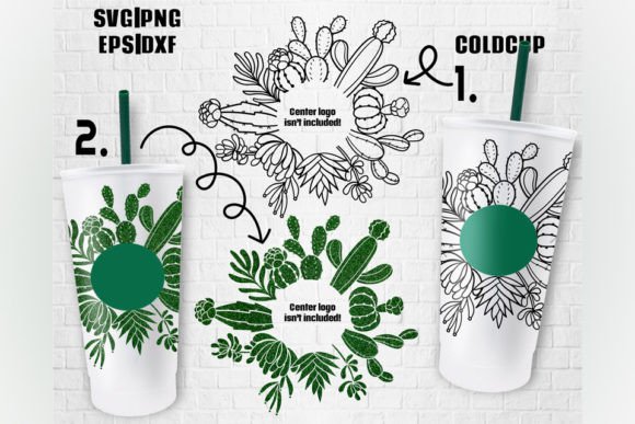 Cactus Wrap Venti Cold Cup 24 Oz Graphics
