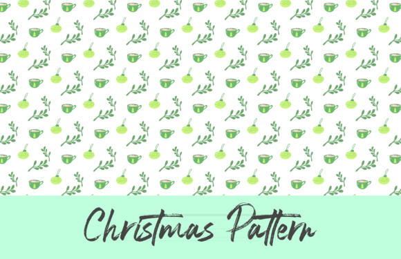Christmas Pattern Cup Ornament Graphics