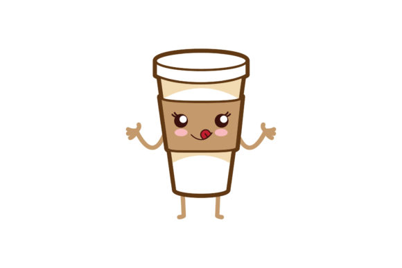 Coffee Cup Chocolate Kawaii Graphics and Icons