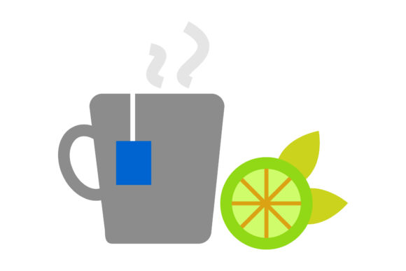 Kitchen Tea Cup Icons Graphics