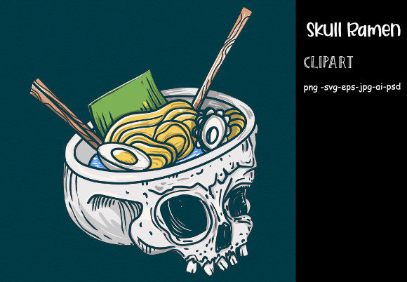 Ramen Cup Skull for P.O.D Graphics