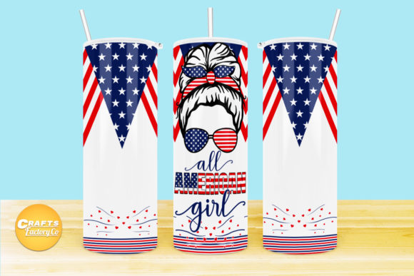Skinny Tumbler Wraps 4th of July: Graphics & Crafts for Seasonal Sales