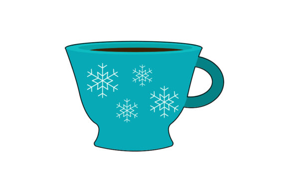 Snowflake Cup: Graphics and Icons for Creative Projects