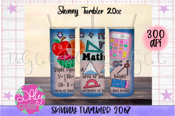 Teacher Tumbler 20 Oz Skinny – Graphics and Print Templates