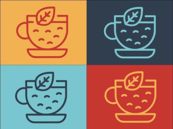 Warm Tea Cup Graphics and Logos